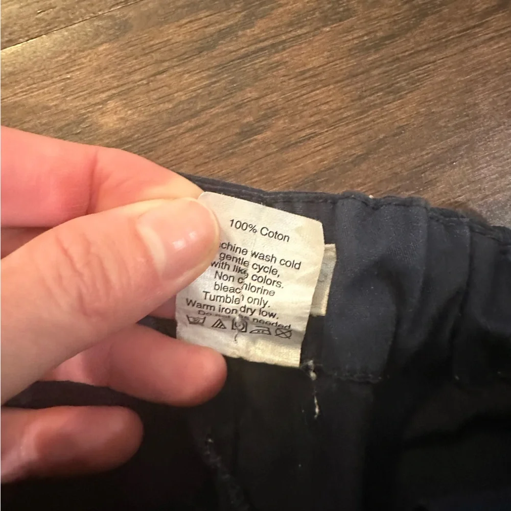 Girls Navy Crewcuts factory chino shorts 7 - Picture 6 of 6